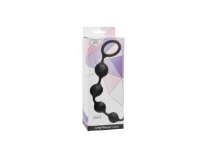 Łańcuszek analny silikonowy Long Pleasure Chain Lola Toys czarny 35 cm