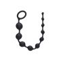 Łańcuszek analny silikonowy Long Pleasure Chain Lola Toys czarny 35 cm - 3