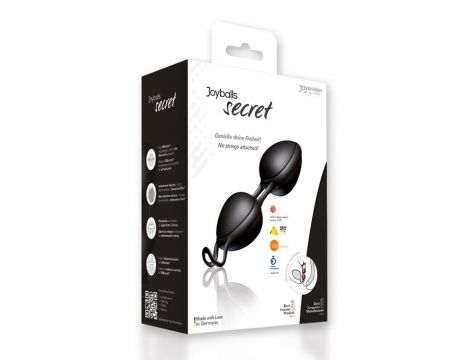 Kulki Joyballs Secret silikonowe czarne 11 cm