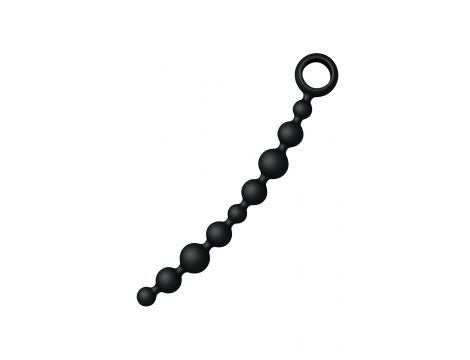 Kulki analne Joyballs Wave długie czarne silikonowe 29 cm - 4