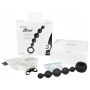Kulki analne Joyballs Wave długie czarne silikonowe 29 cm - 4