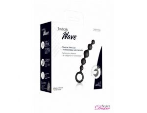 Kulki analne Joyballs Wave silikonowe czarne 17,5 cm