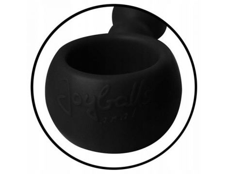 Kulki analne Joyballs Wave silikonowe czarne 17,5 cm - 2