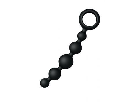 Kulki analne Joyballs Wave silikonowe czarne 17,5 cm - 3