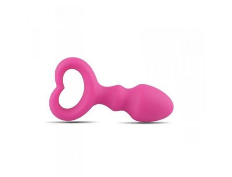 Korek analny silikonowy Heart Clip Tip Toyz4lovers - 2