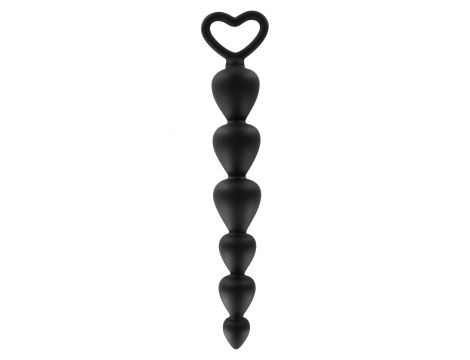 Koraliki analne silikonowe ToyJoy czarne 17.5 cm - 4
