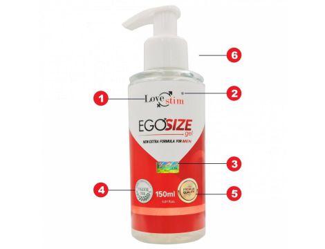 Żel stymulujący LoveStim EgoSize z żeń-szeniem 150ml - 2