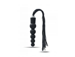 Wtyczka analna pejcz Toyz4lovers silikonowa skórzana 19,5 cm