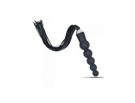 Wtyczka analna pejcz Toyz4lovers silikonowa skórzana 19,5 cm - 4