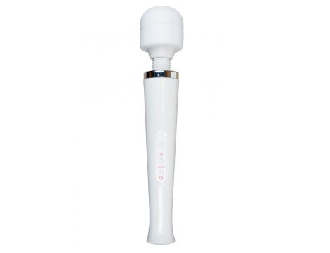 Masażer wand silikonowy Magic biały USB 10 programów - 6