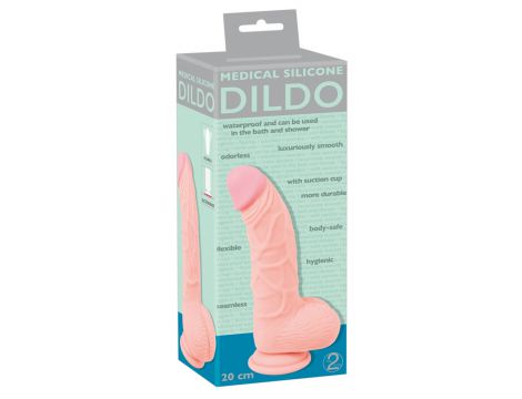 Dildo realistyczne Medical Silicone silikonowe 20 cm - 2