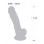 Realistyczne dildo silikonowe Medical Silicone 18 cm - 16