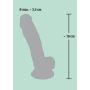 Realistyczne dildo silikonowe Medical Silicone 18 cm - 15