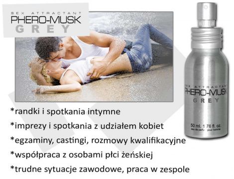 Feromony męskie Phero Musk Grey Aurora 50 ml - 2