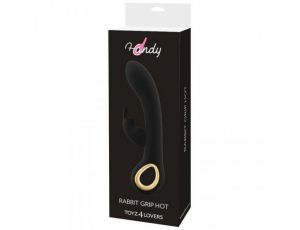 Wibrator króliczek silikonowy Toyz4lovers czarny USB 19 cm
