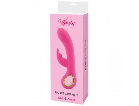 Wibrator króliczek Toyz4lovers silikonowy różowy USB 19 cm - 2