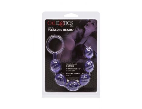 Koraliki analne Swirl Pleasure Beads Calexotics fioletowe - 3
