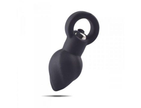Silikonowy wibrujący korek analny Helix Toyz4lovers 8 cm - 3