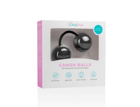 Kulki miłości Canon Balls EasyToys czarne silikonowe 20 cm - 12