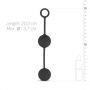 Kulki miłości Canon Balls EasyToys czarne silikonowe 20 cm - 12