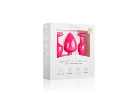 Zestaw silikonowych wtyczek analnych EasyToys różowy - 6