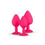 Zestaw silikonowych wtyczek analnych EasyToys różowy - 5