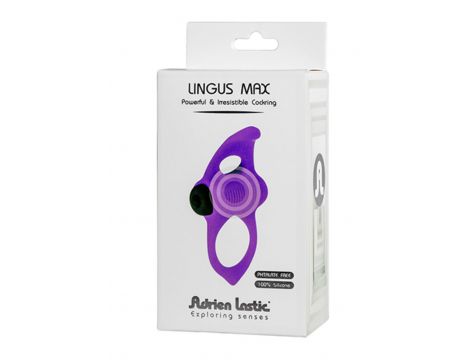 Pierścień wibrujący Adrien Lastic Lignus Max silikonowy 9,5 cm