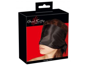 Szalik bondage Bad Kitty czarny satynowy 120 cm