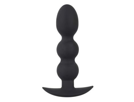 Korek analny kulowy Black Velvets Heavy Beads czarny silikonowy 13,3 cm - 3