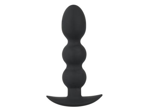 Korek analny kulowy Black Velvets Heavy Beads czarny silikonowy 13,3 cm - 4