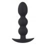 Korek analny kulowy Black Velvets Heavy Beads czarny silikonowy 13,3 cm - 4