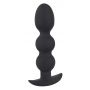Korek analny kulowy Black Velvets Heavy Beads czarny silikonowy 13,3 cm - 6