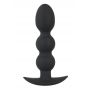 Korek analny kulowy Black Velvets Heavy Beads czarny silikonowy 13,3 cm - 5