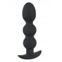 Korek analny kulowy Black Velvets Heavy Beads czarny silikonowy 13,3 cm - 7