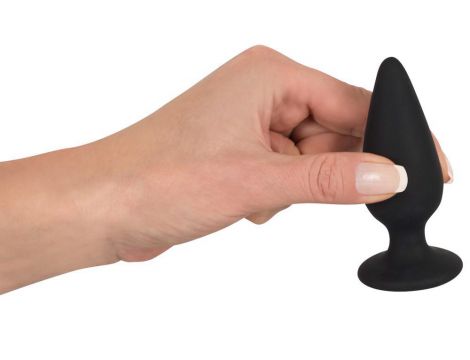 Korek analny Heavy Black Velvets M czarny 8,9 cm - 9