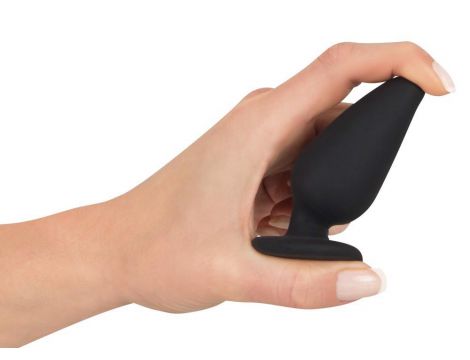 Korek analny Heavy Black Velvets M czarny 8,9 cm - 12