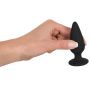 Korek analny Heavy Black Velvets M czarny 8,9 cm - 10