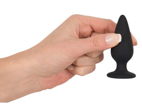 Korek analny Black Velvets Heavy Plug S czarny 7,8 cm - 10