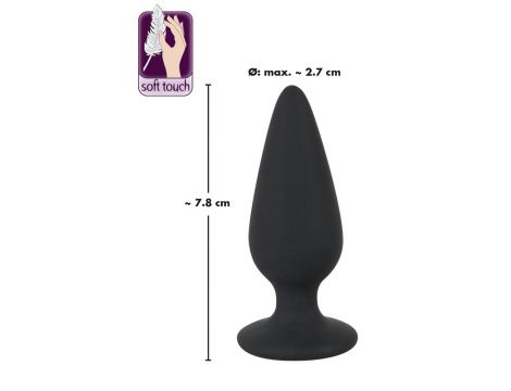 Korek analny Black Velvets Heavy Plug S czarny 7,8 cm - 11