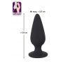 Korek analny Black Velvets Heavy Plug S czarny 7,8 cm - 14