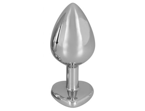 Korek analny Diamond aluminium You2Toys z czerwonym kamieniem 8,2 cm - 7