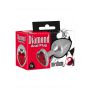 Korek analny Diamond aluminium You2Toys z czerwonym kamieniem 8,2 cm - 3