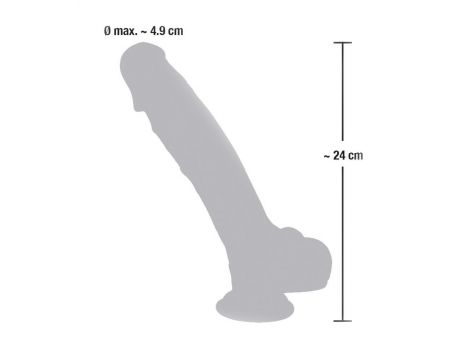 Dildo realistyczne silikon medyczny Medical Silicone 24 cm - 12