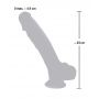 Dildo realistyczne silikon medyczny Medical Silicone 24 cm - 13
