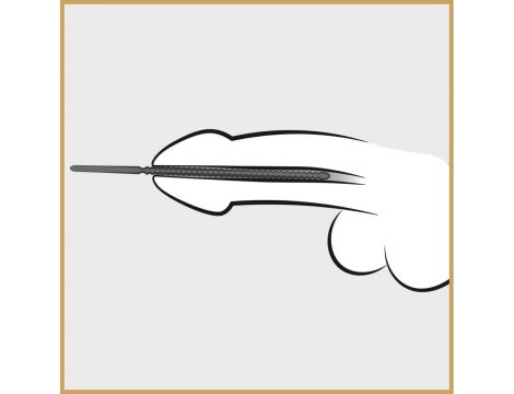 Penis plug stalowy Penisplug Dip Stick Ripped 6 mm 24 cm - 7