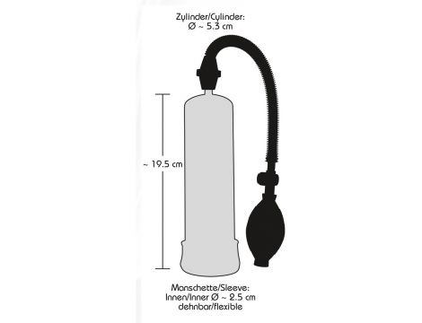 Pompka próżniowa Bang Bang transparentna 20 cm - 11