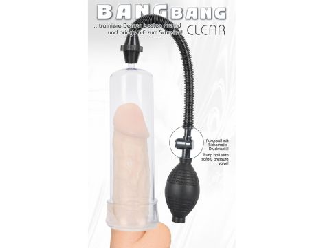Pompka próżniowa Bang Bang transparentna 20 cm - 13