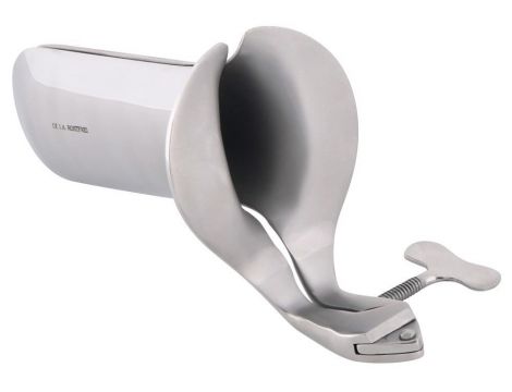 Wziernik waginalny stal nierdzewna fetish Collection 15 cm - 4