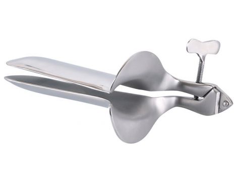 Wziernik waginalny stal nierdzewna fetish Collection 15 cm - 10