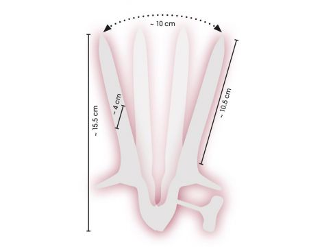 Wziernik waginalny stal nierdzewna fetish Collection 15 cm - 11
